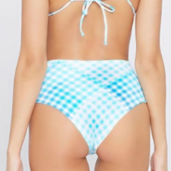L*space Portia Bottom Classic Picnic Plaid Gingham Print - Picture 2 of 8
